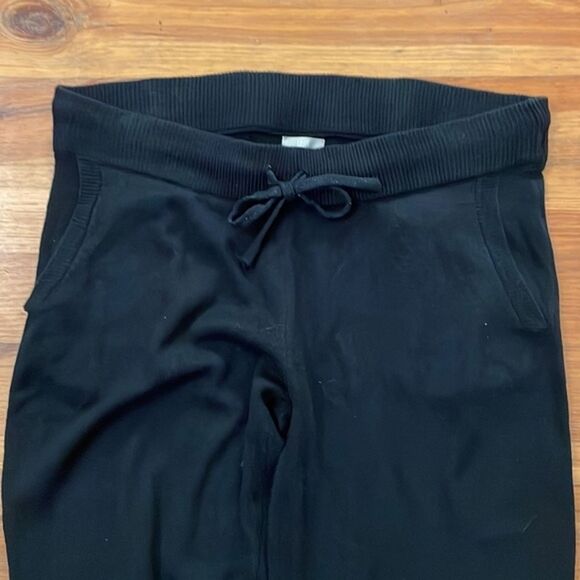True Craft Black Knit Jogger Pants Leggings Womens Size Medium - Picture 3 of 11